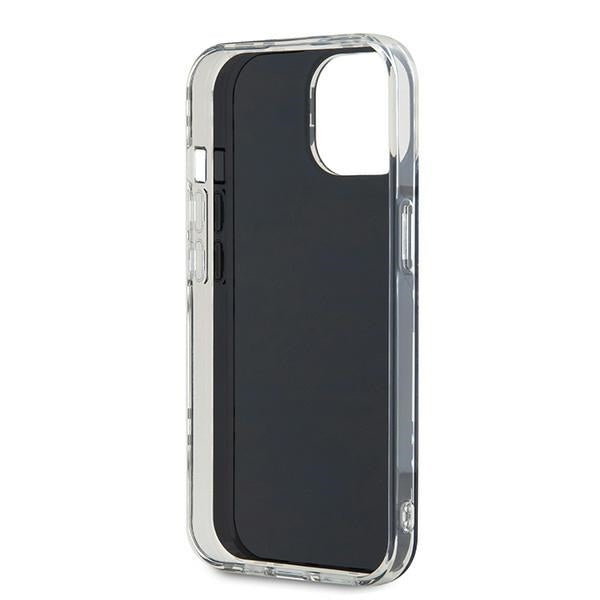 DKNY IML Checkered Mono Pattern dėklas iPhone 15/14/13 – juodas -- iPhone 15