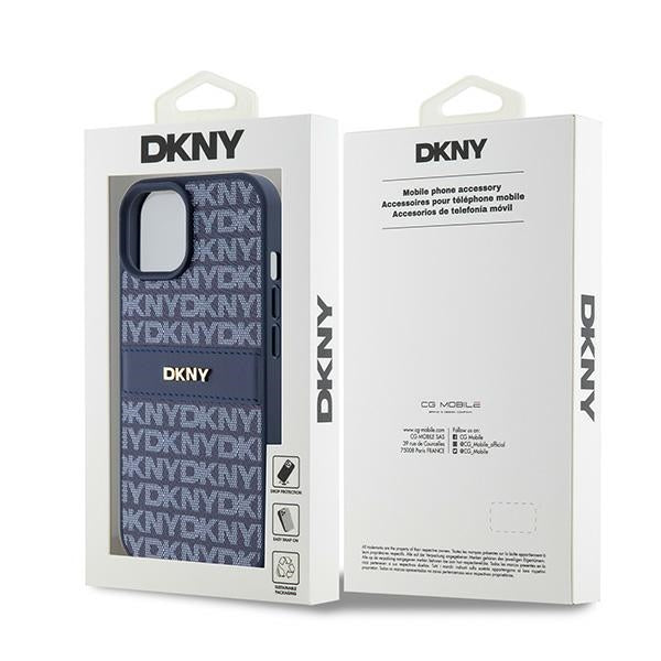 DKNY odinis dėklas iPhone 15/14/13 – mėlynas