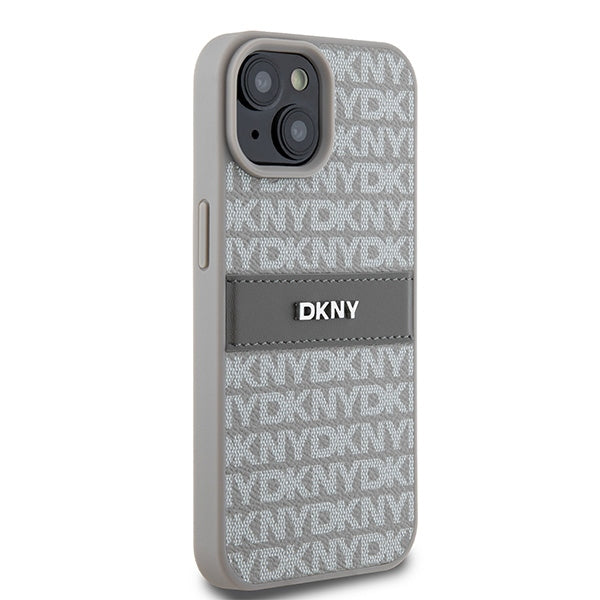 DKNY dėklas iPhone 15/14/13 6,1" – smėlinis