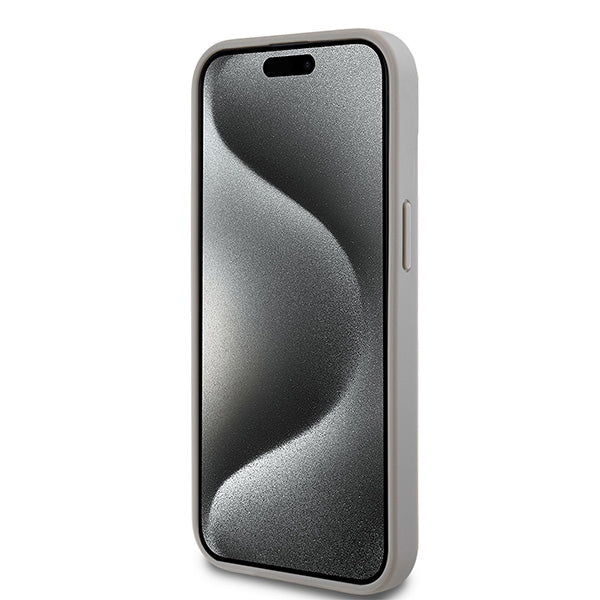 DKNY dėklas iPhone 15/14/13 6,1" – smėlinis