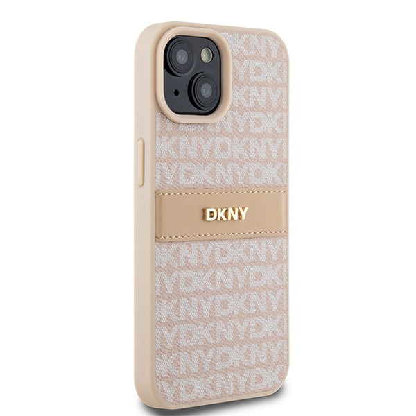 DKNY odinis dėklas iPhone 15/14/13 – rožinis