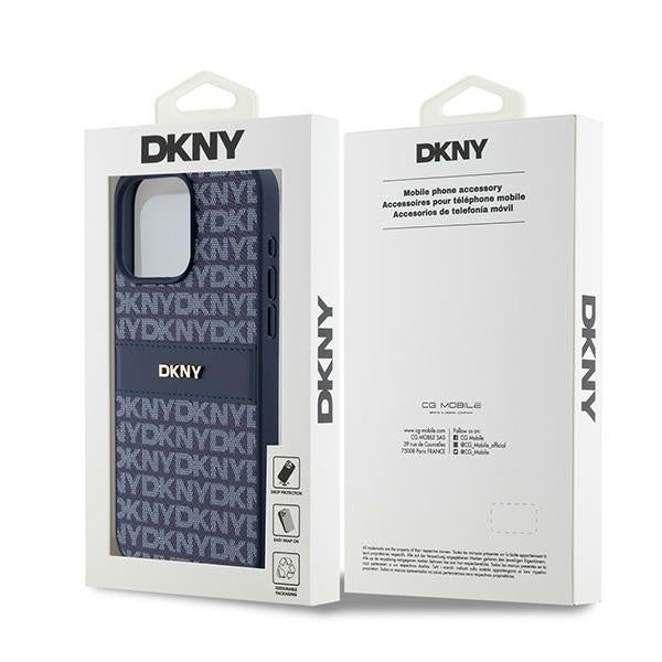DKNY dėklas iPhone 15 Pro Max – mėlynas