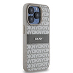 DKNY odinis dėklas iPhone 15 Pro Max – smėlinis