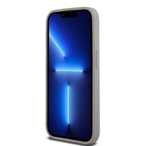 DKNY odinis dėklas iPhone 15 Pro Max – smėlinis