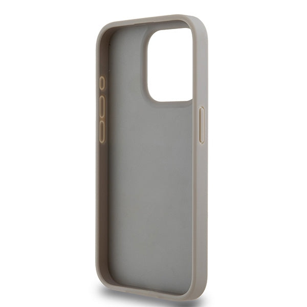 DKNY odinis dėklas iPhone 15 Pro Max – smėlinis