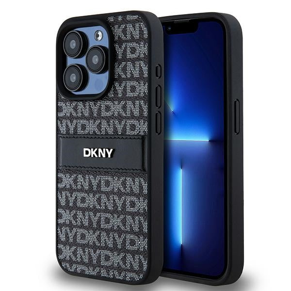 DKNY dėklas iPhone 15 Pro Max – juodas