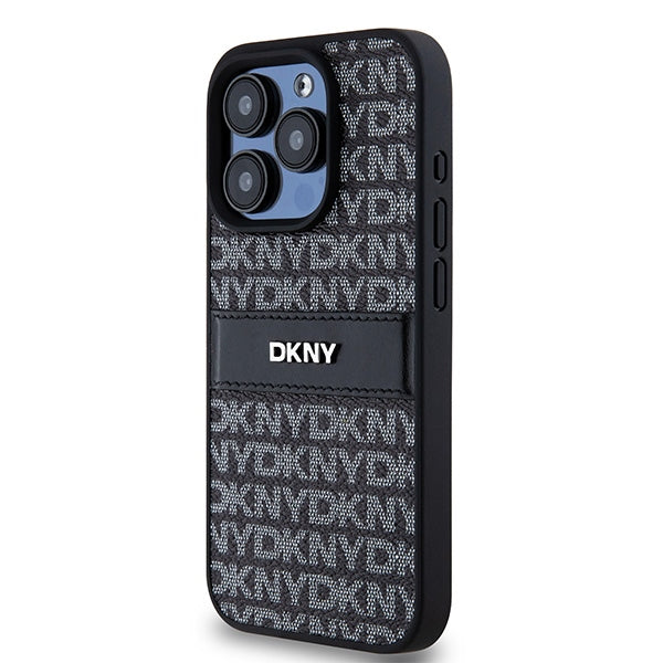 DKNY dėklas iPhone 15 Pro Max – juodas