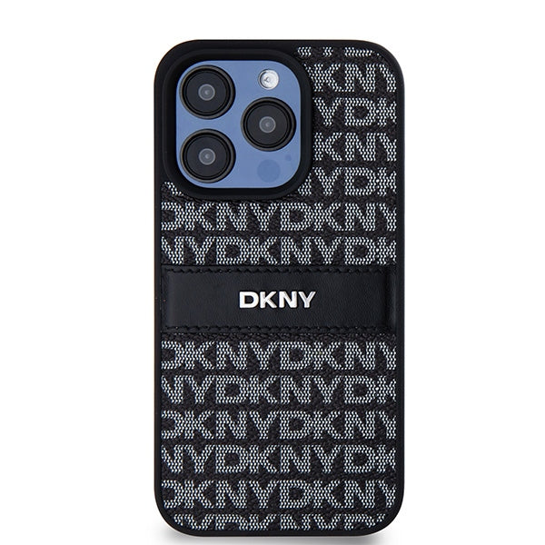 DKNY dėklas iPhone 15 Pro Max – juodas