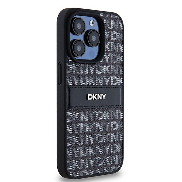 DKNY dėklas iPhone 15 Pro Max – juodas