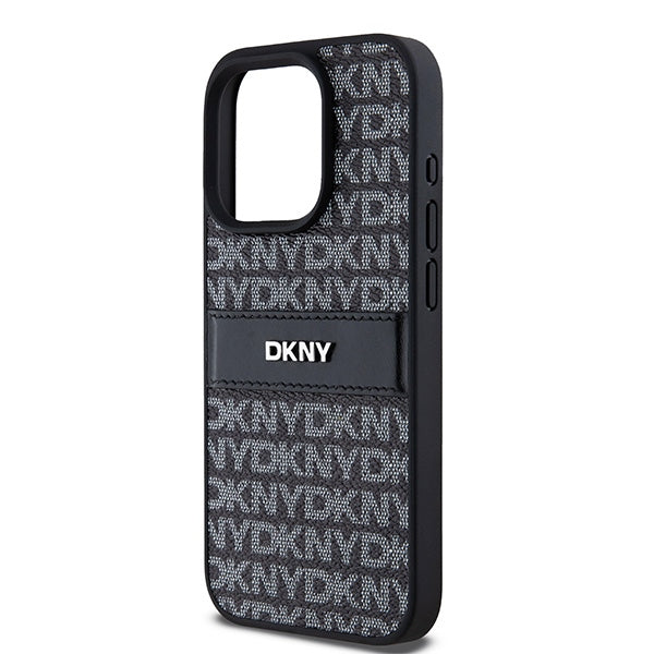 DKNY dėklas iPhone 15 Pro Max – juodas