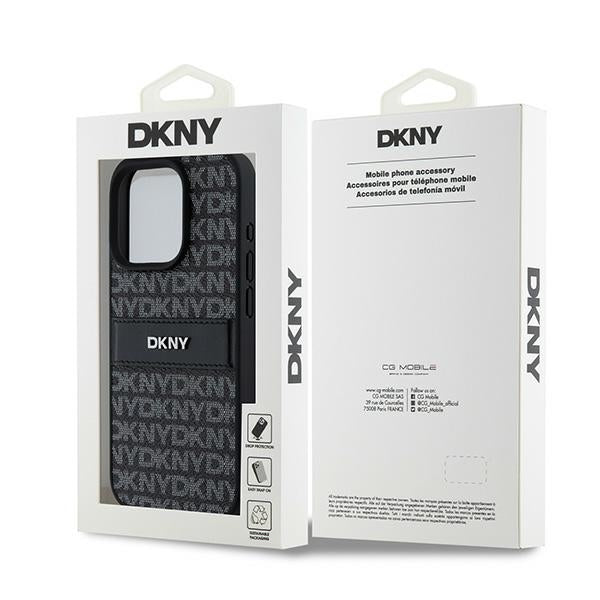 DKNY dėklas iPhone 15 Pro Max – juodas