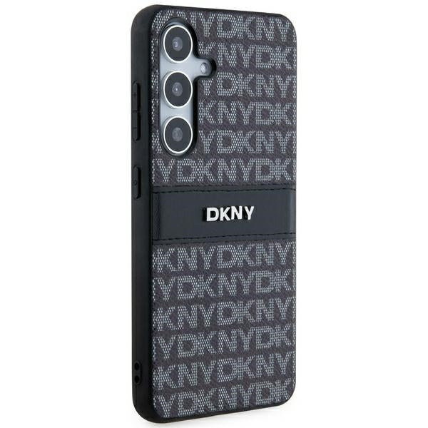 DKNY Mono Stripe & Metal Logo dėklas Samsung Galaxy S24+ – juodas