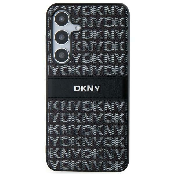 DKNY Mono Stripe & Metal Logo dėklas Samsung Galaxy S24+ – juodas