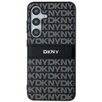 DKNY Mono Stripe & Metal Logo dėklas Samsung Galaxy S24+ – juodas