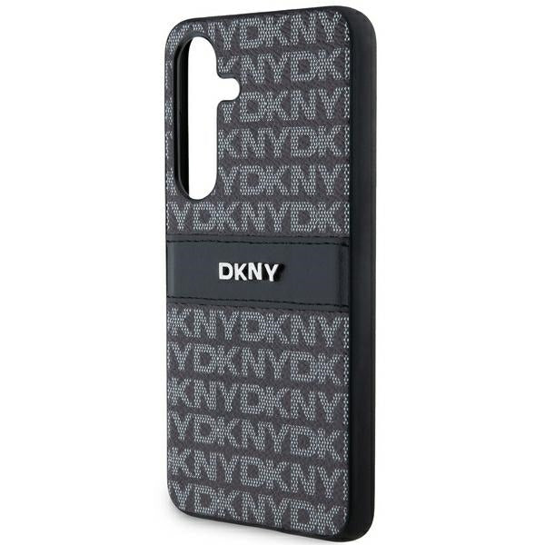 DKNY Mono Stripe & Metal Logo dėklas Samsung Galaxy S24+ – juodas