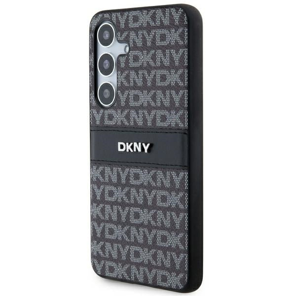 DKNY Mono Stripe & Metal Logo dėklas Samsung Galaxy S24+ – juodas