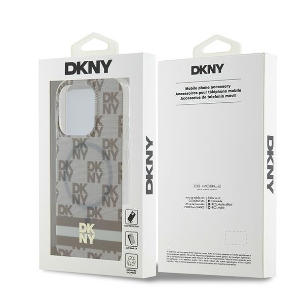 DKNY MagSafe dėklas iPhone 13 Pro Max – smėlio