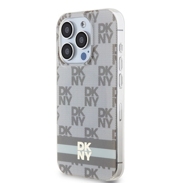 DKNY MagSafe dėklas iPhone 14 Pro – smėlinis
