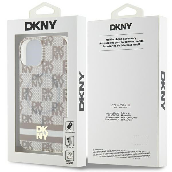 DKNY MagSafe dėklas iPhone 15/14/13 6.1 – smėlio