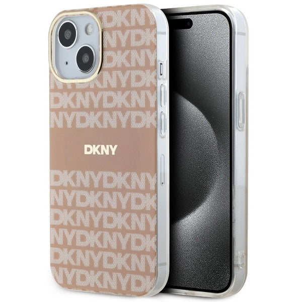 DKNY MagSafe dėklas iPhone 15/14/13 6.1 – rožinis