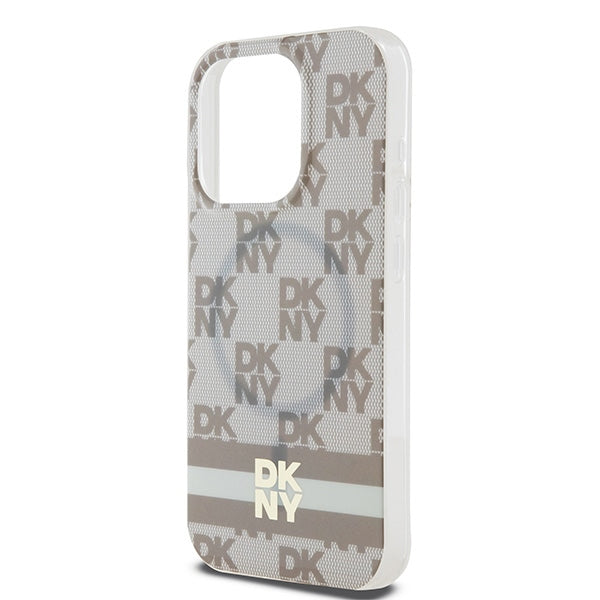 DKNY MagSafe dėklas iPhone 14 Pro Max – smėlio