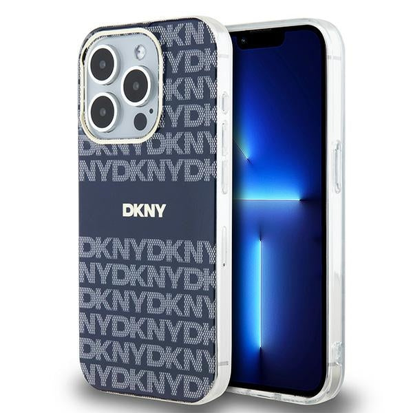 DKNY MagSafe dėklas iPhone 15 Pro – mėlynas