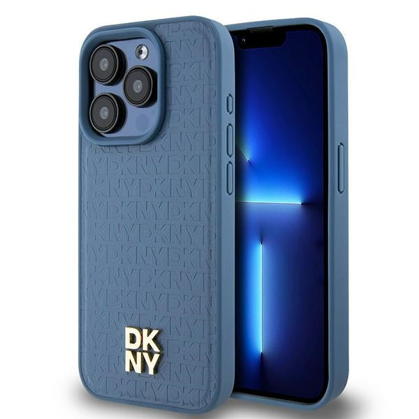 DKNY MagSafe dėklas iPhone 15 Pro – mėlynas