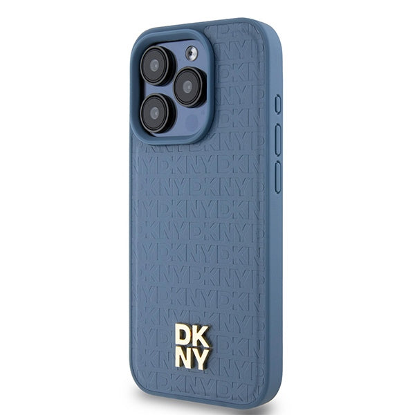 DKNY MagSafe dėklas iPhone 15 Pro – mėlynas