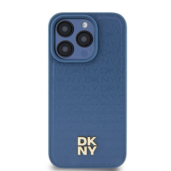 DKNY MagSafe dėklas iPhone 15 Pro – mėlynas
