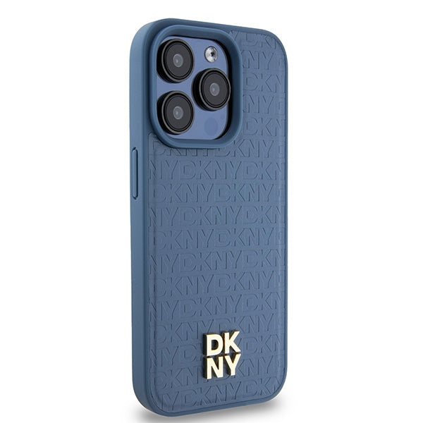 DKNY MagSafe dėklas iPhone 15 Pro – mėlynas