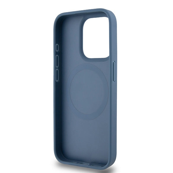 DKNY MagSafe dėklas iPhone 15 Pro – mėlynas