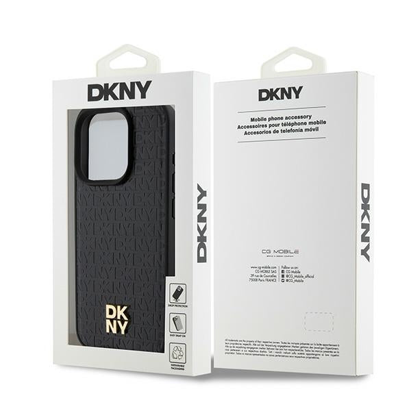 DKNY MagSafe dėklas iPhone 15 Pro – juodas