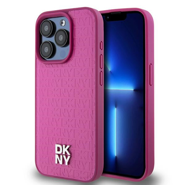 DKNY MagSafe dėklas iPhone 15 Pro – rožinis