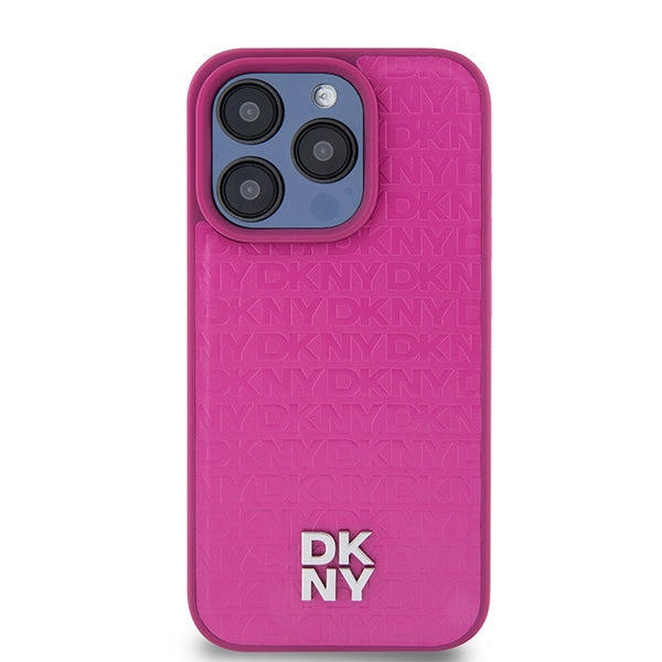 DKNY MagSafe dėklas iPhone 15 Pro – rožinis