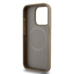 DKNY MagSafe dėklas iPhone 15 Pro – rudas