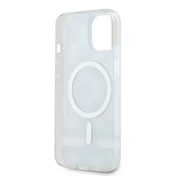 DKNY MagSafe dėklas iPhone 15 Plus / 14 Plus – juodas