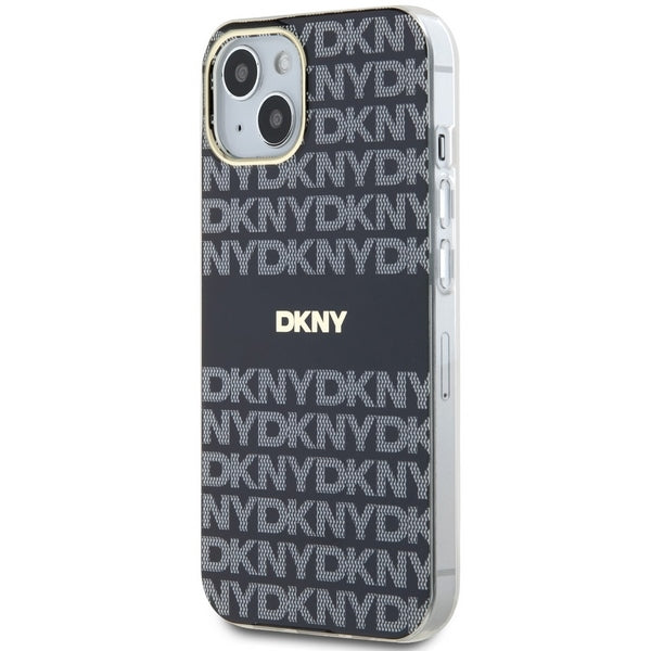 DKNY MagSafe dėklas iPhone 15 Plus / 14 Plus – juodas