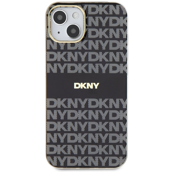 DKNY MagSafe dėklas iPhone 15 Plus / 14 Plus – juodas