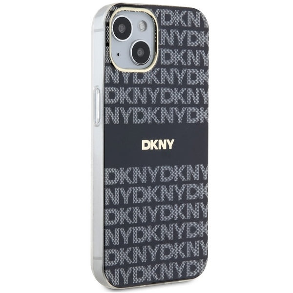 DKNY MagSafe dėklas iPhone 15 Plus / 14 Plus – juodas