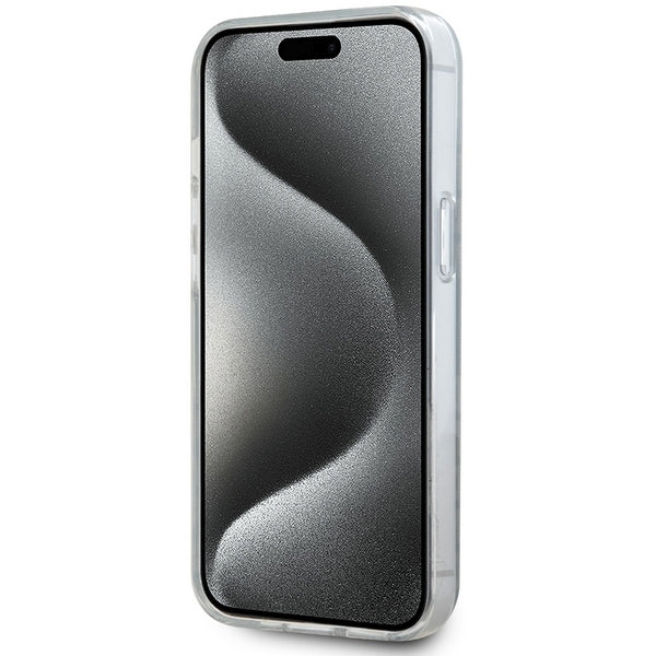 DKNY MagSafe dėklas iPhone 15 Plus / 14 Plus – juodas