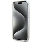 DKNY IML Mono & Stripe MagSafe dėklas iPhone 15 Plus / 14 Plus – rožinis