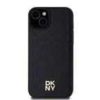 DKNY MagSafe dėklas iPhone 15 Plus/14 Plus – juodas