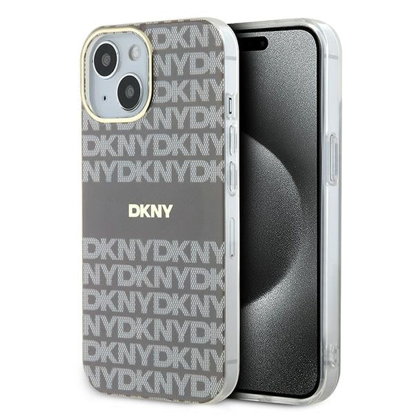 DKNY MagSafe dėklas iPhone 15/14/13 6.1 – smėlinis