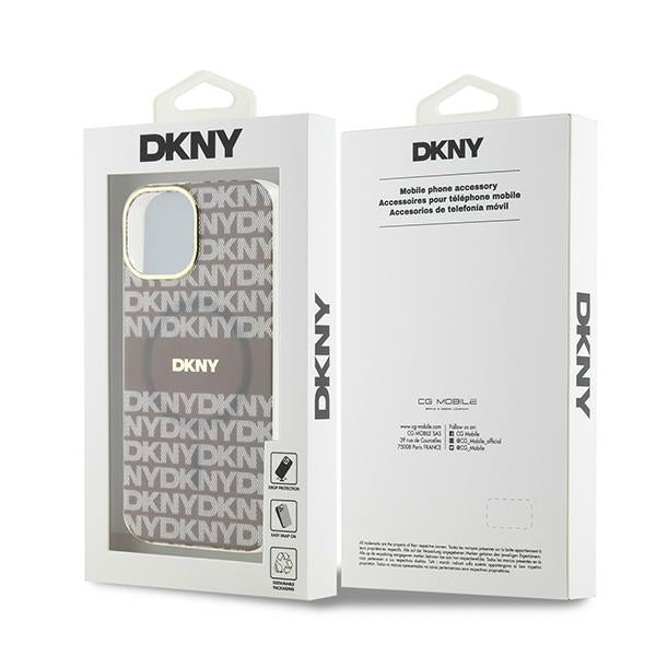DKNY MagSafe dėklas iPhone 15/14/13 6.1 – smėlinis