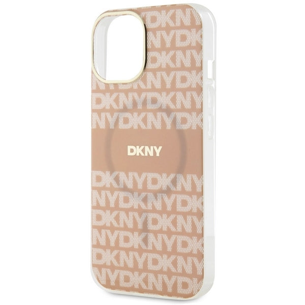 DKNY MagSafe dėklas iPhone 15/14/13 6.1 – rožinis