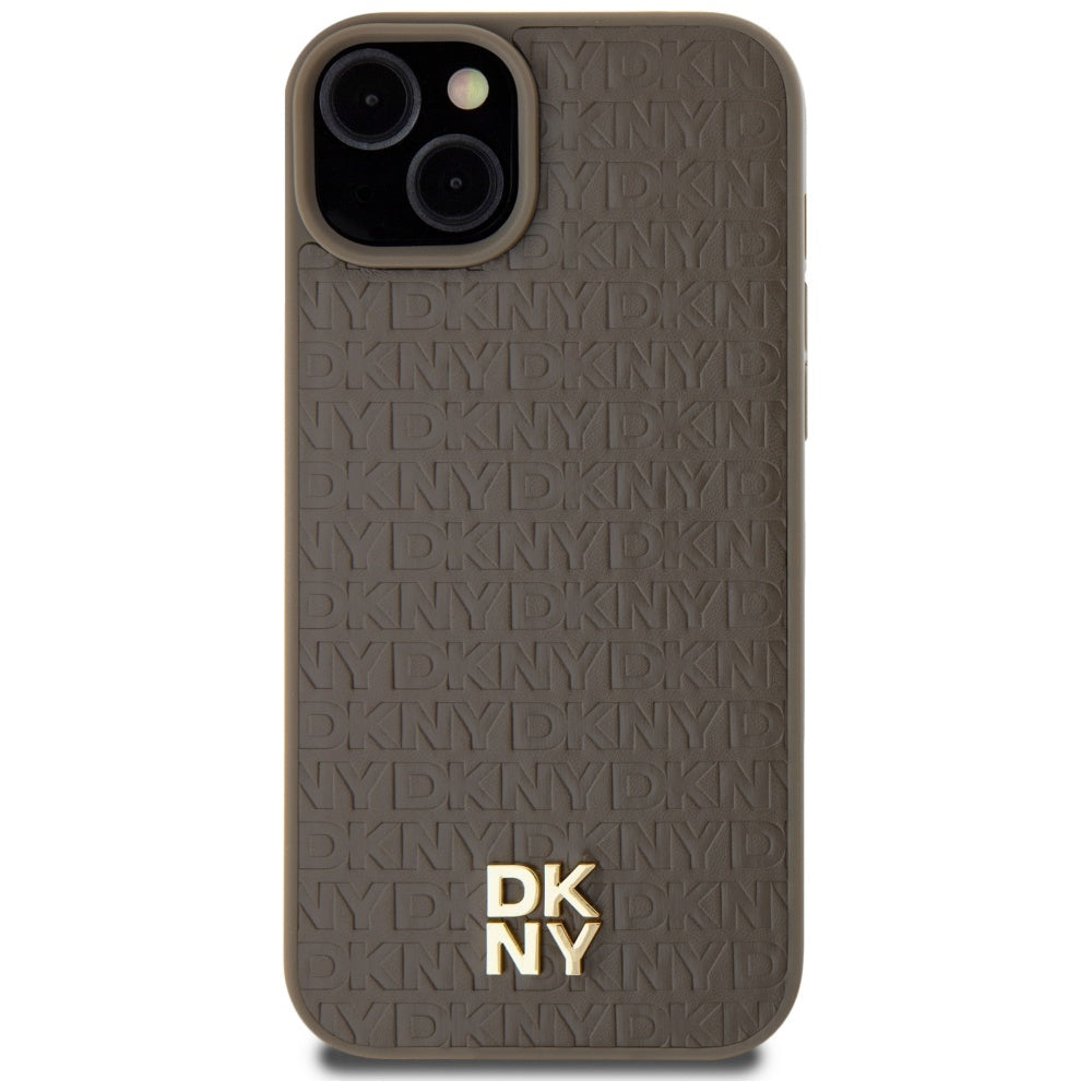 DKNY MagSafe dėklas iPhone 15/14/13 6.1 – rudas