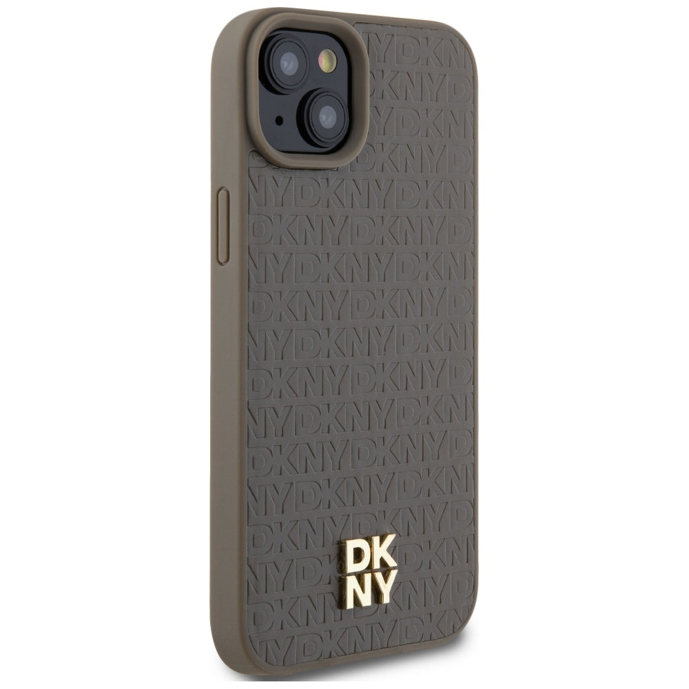 DKNY MagSafe dėklas iPhone 15/14/13 6.1 – rudas