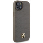 DKNY MagSafe dėklas iPhone 15/14/13 6.1 – rudas
