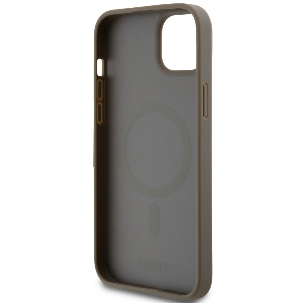 DKNY MagSafe dėklas iPhone 15/14/13 6.1 – rudas