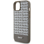 DKNY MagSafe dėklas iPhone 15/14/13 – rudas